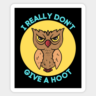 I Really Don't Give A Hoot | Owl Pun Sticker